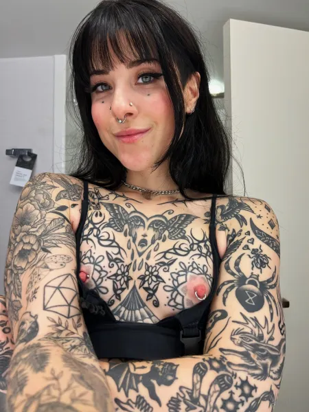 brunette-bangs-fishnet